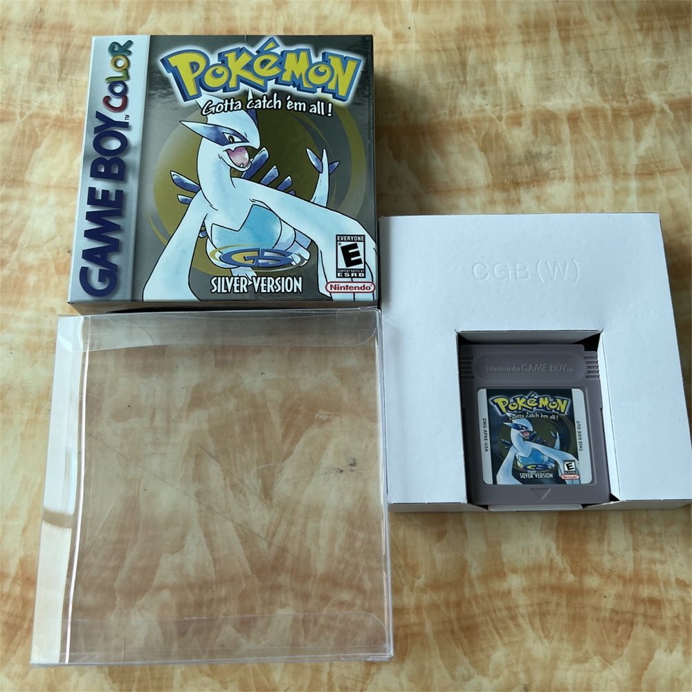 Pokemon Silver Version - Game Boy Color - Game Cartridge and Box US Version (No Manual)