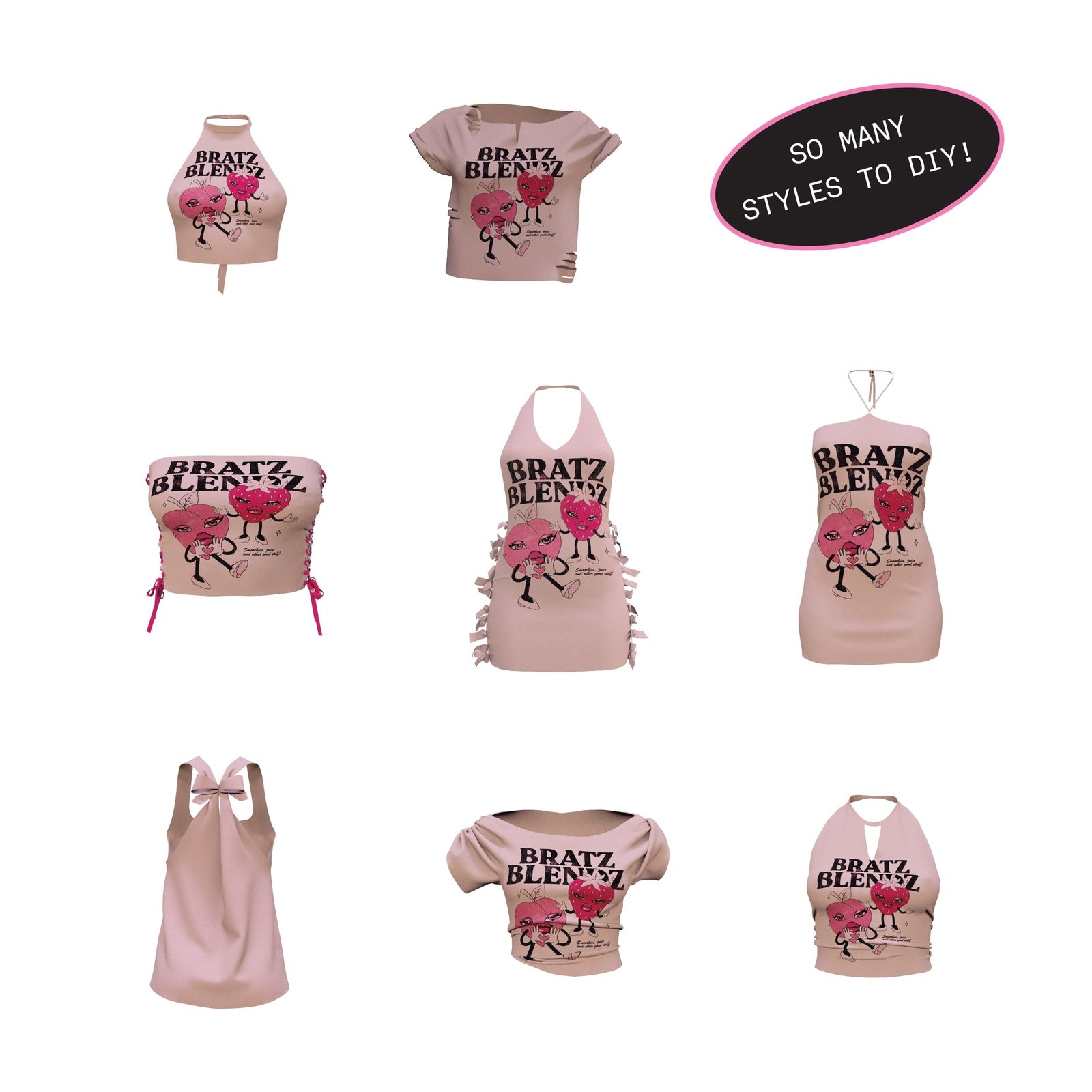 Bratz Stylin' Cloe Fashion Doll with Customizable T-Shirt for You and Accessories