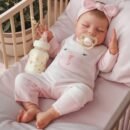 RSG 17-inch Lifelike Reborn Baby Dolls with Soft Cloth Body Doll Handmade Real Life Baby Dolls with Clothes for Kids Age 3+