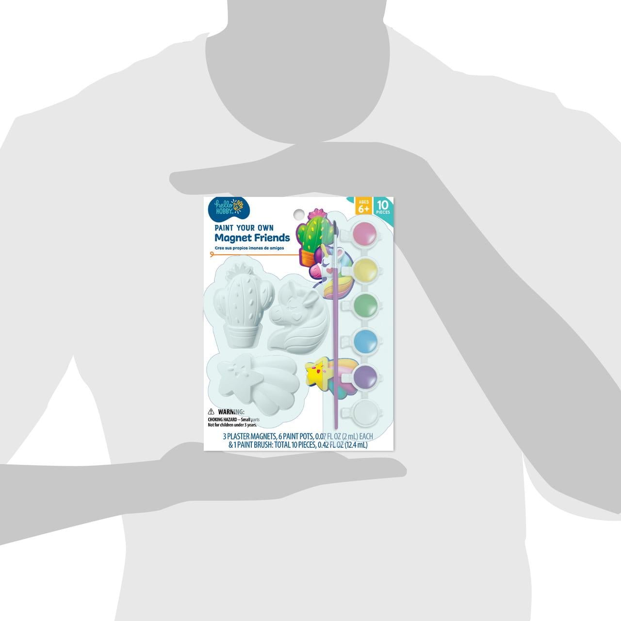 Hello Hobby Paint Your Own Magnet Friends, Child Craft Kit