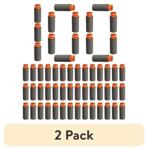 (2 pack) Adventure Force Tactical Strike 100 Half-Length Pro Foam Dart Blaster Refill, Shoots over 125 ft, Compatible with Most Pro Blasters, 14+