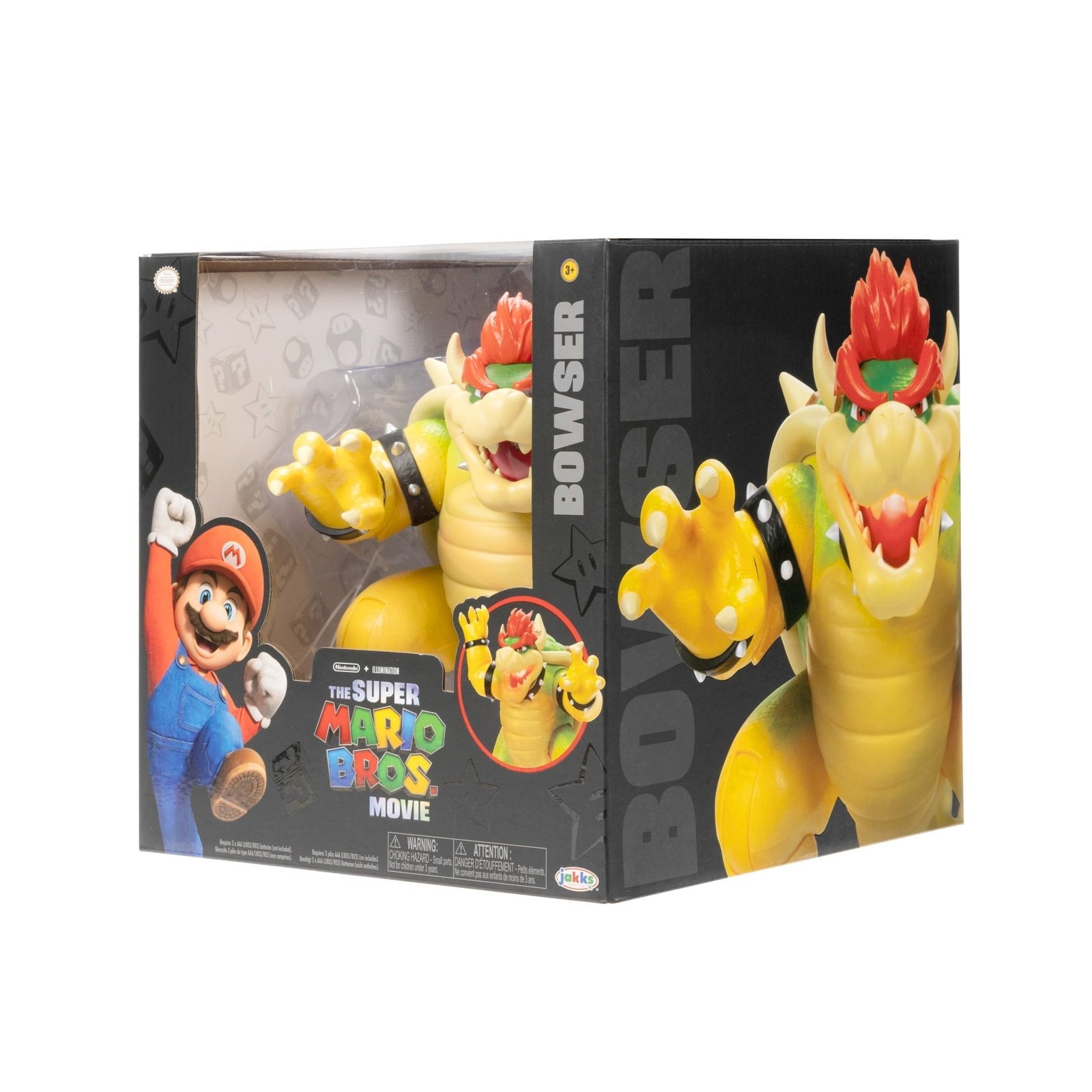 The Super Mario Bros. Movie 7 inch Feature Bowser Action Figure with Fire Breathing Effects