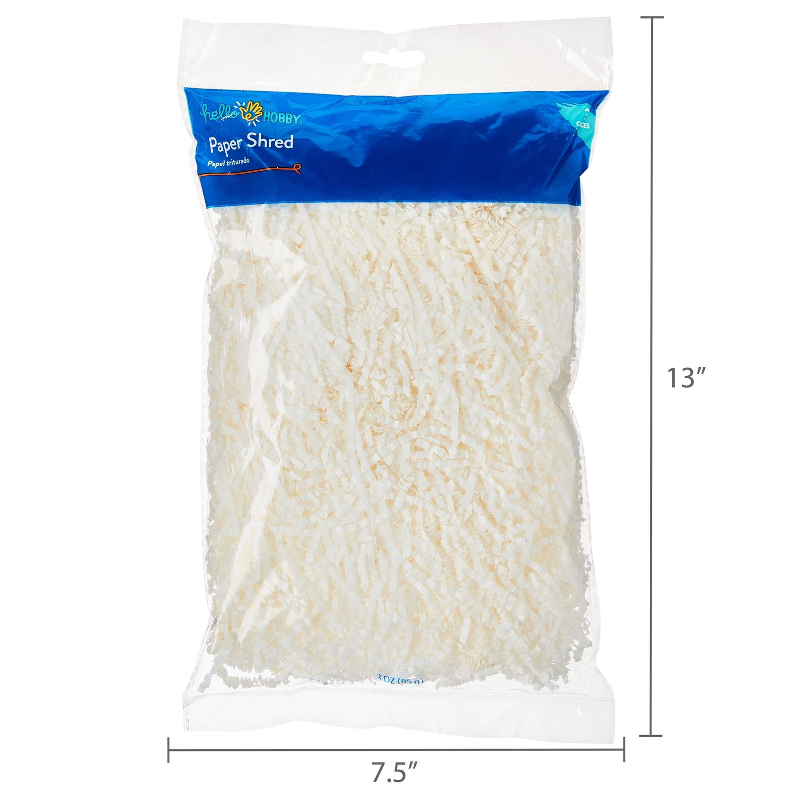 Hello Hobby White Paper Shred, 3 oz