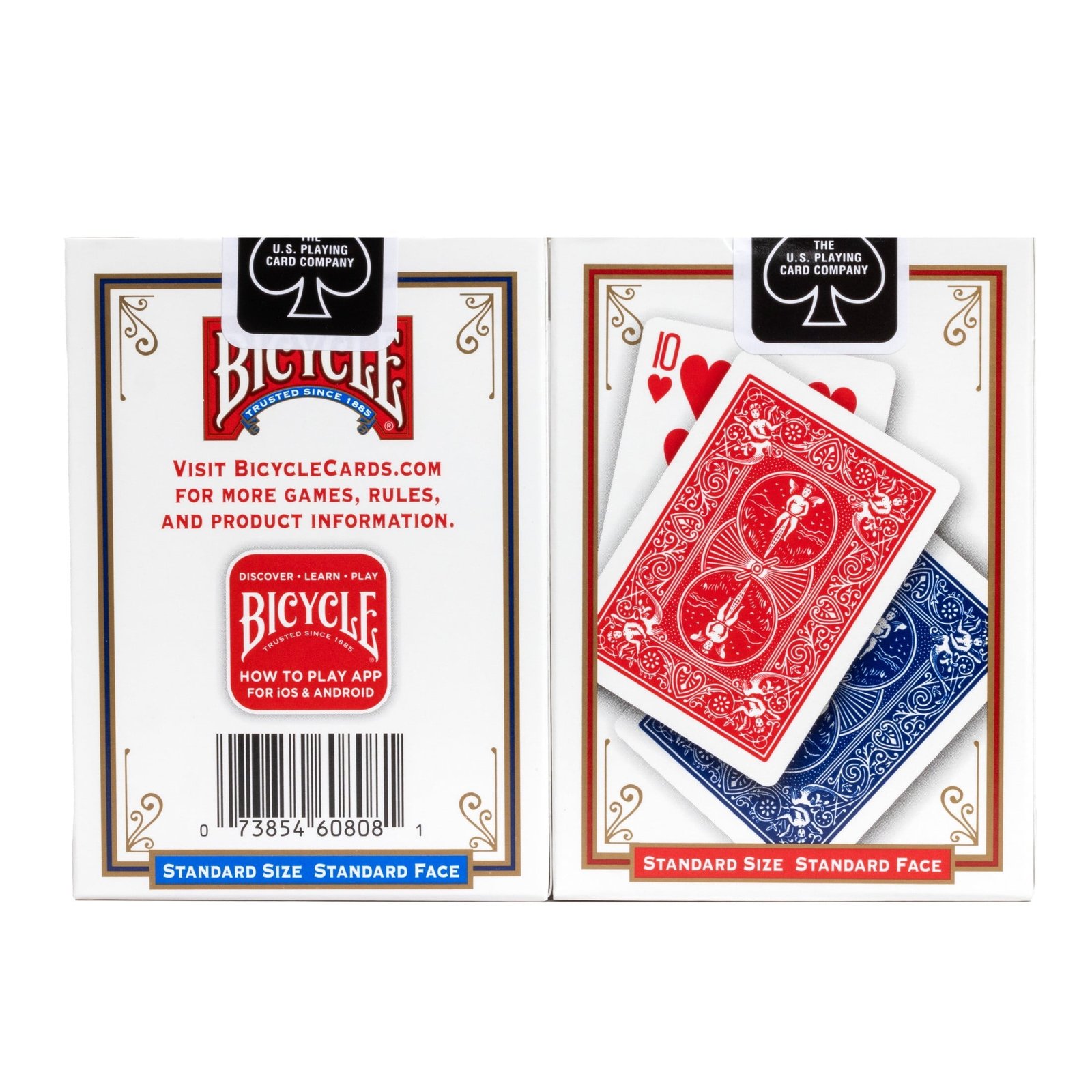Bicycle Playing Cards, 2 Pack, Standard Index (Red & Blue)