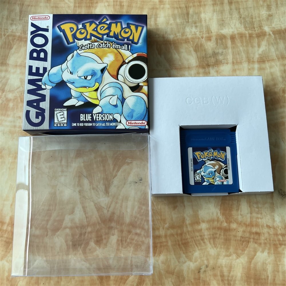 Pokemon Blue Version - Game Boy - Game Cartridge and Box US Version (No Manual)