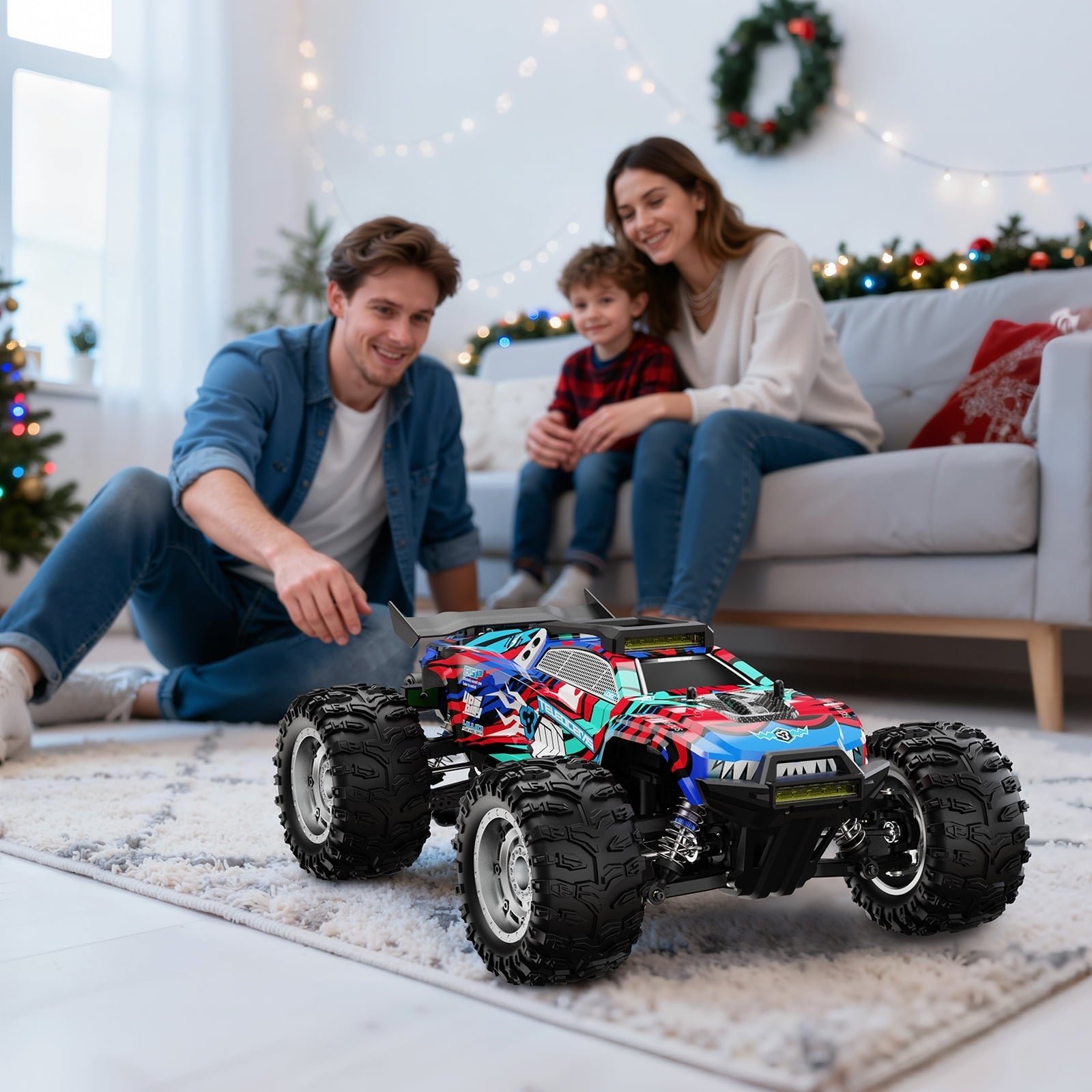 AUOSHI 2025 Fastest Brushless RC Cars Adults ESP 100 KM/H 60MPH Top Speed 4X4 Hobby Off-Road 1:12 RC Truck Oil Filled Shocks Remote Control Truck Boy