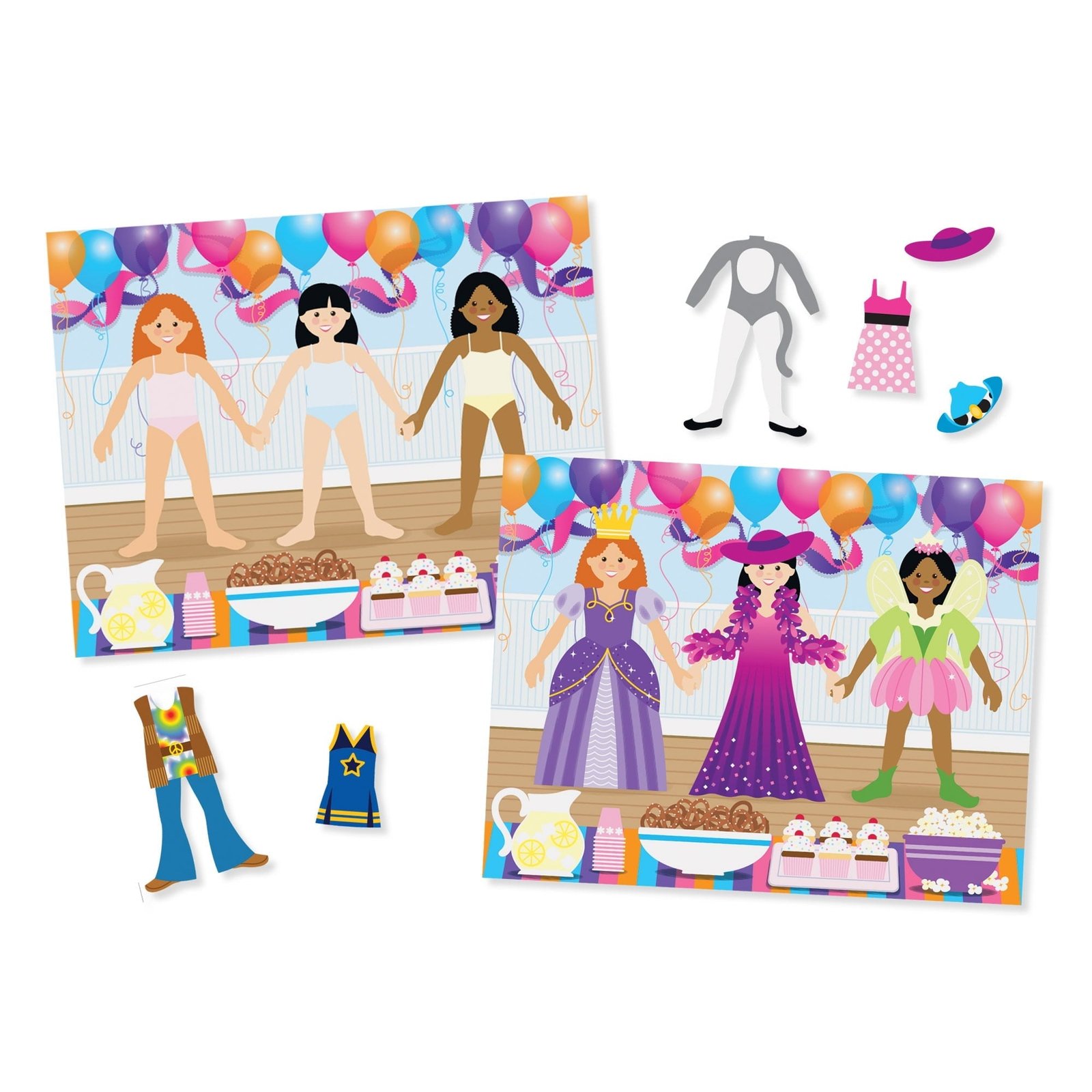 Melissa & Doug Reusable Sticker Pad: Dress-Up - 165+ Reusable Stickers
