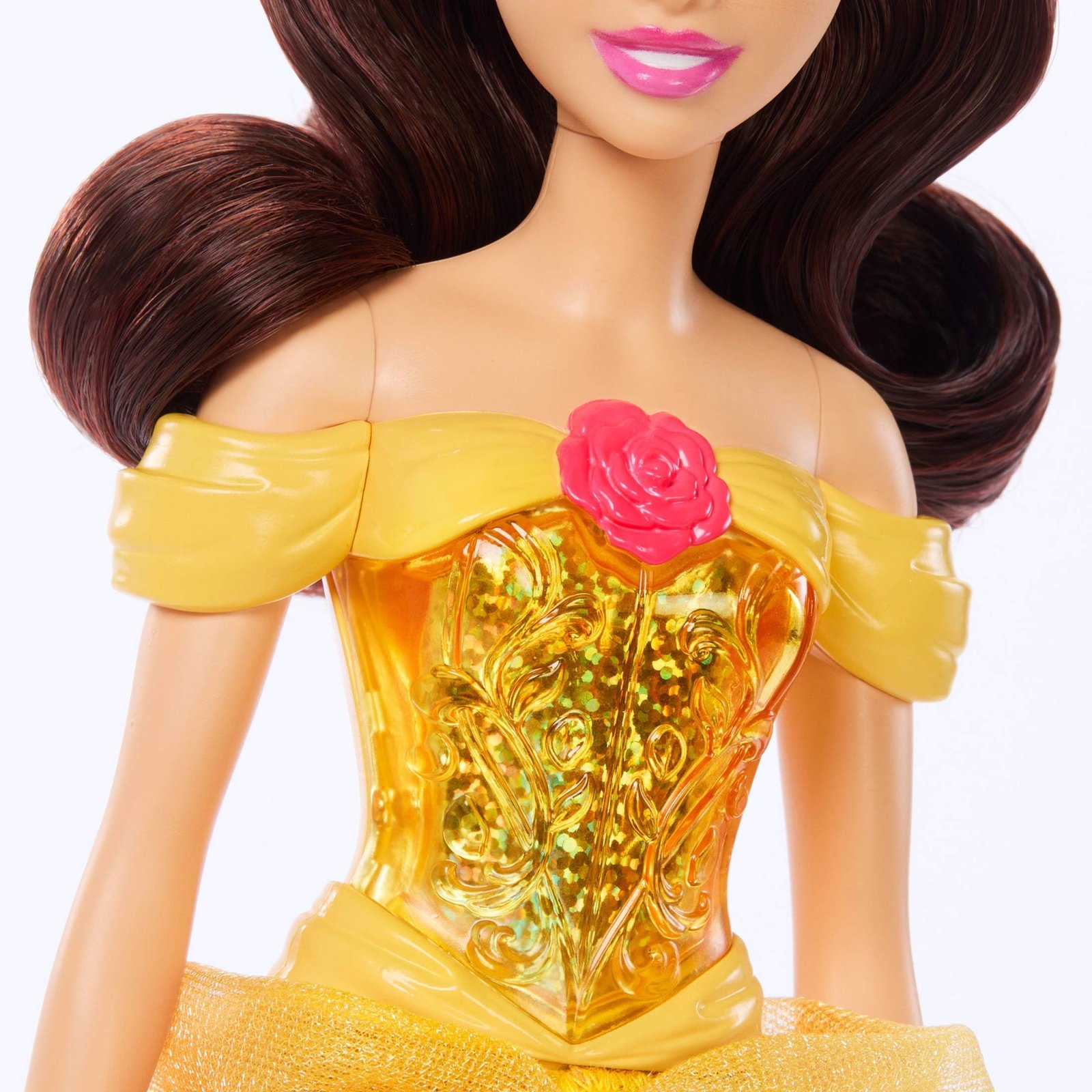 Disney Princess Belle Fashion Doll with Brown Hair, Brown Eyes & Tiara Accessory