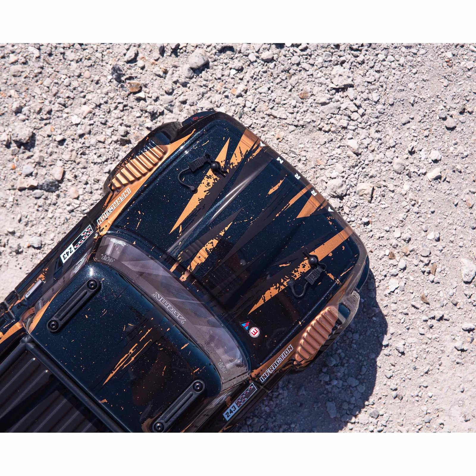 ARRMA RC Truck 1/8 INFRACTION 4X4 3S BLX 4 Wheel Drive All-Road Street Bash Resto-Mod Truck RTR Batteries and Charger Not Included Gold ARA4315V3T1 Trucks Electric RTR Other