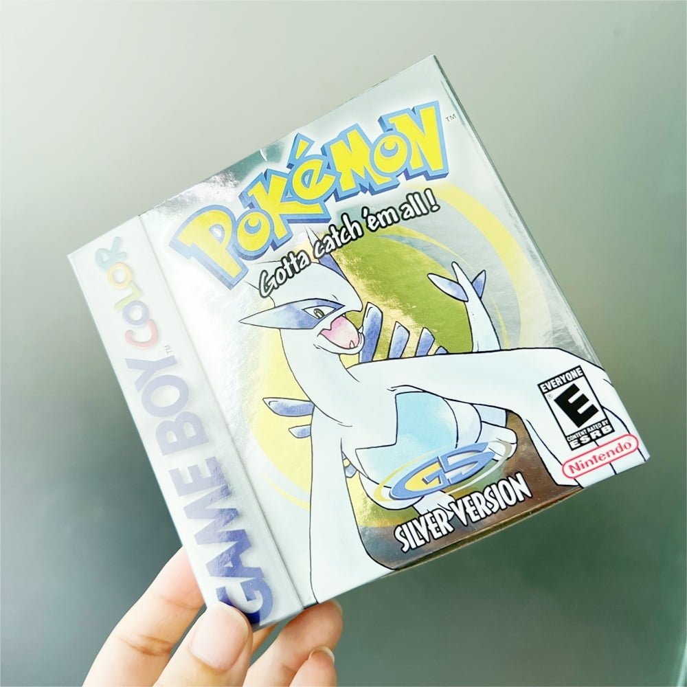 Pokemon Silver Version - Game Boy Color - Game Cartridge and Box US Version (No Manual)