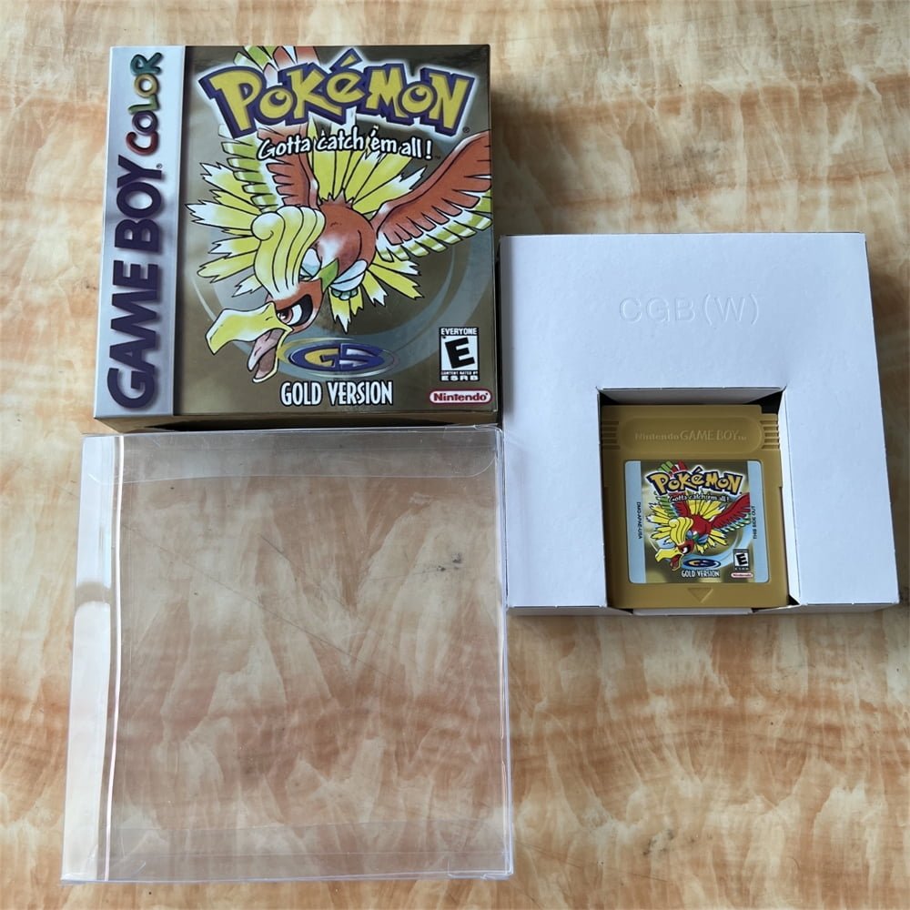 Pokemon Gold Version - Game Boy Color - Game Cartridge and Box US Version (No Manual)