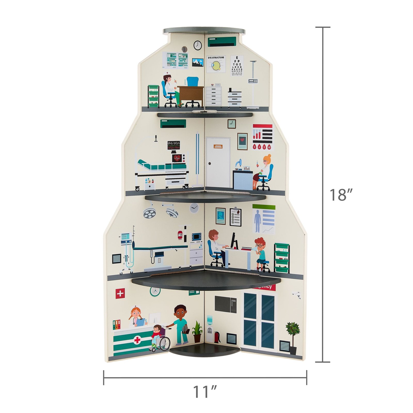 Spark.Create.Imagine. Emergency Wooden Play Set, 18 Pieces
