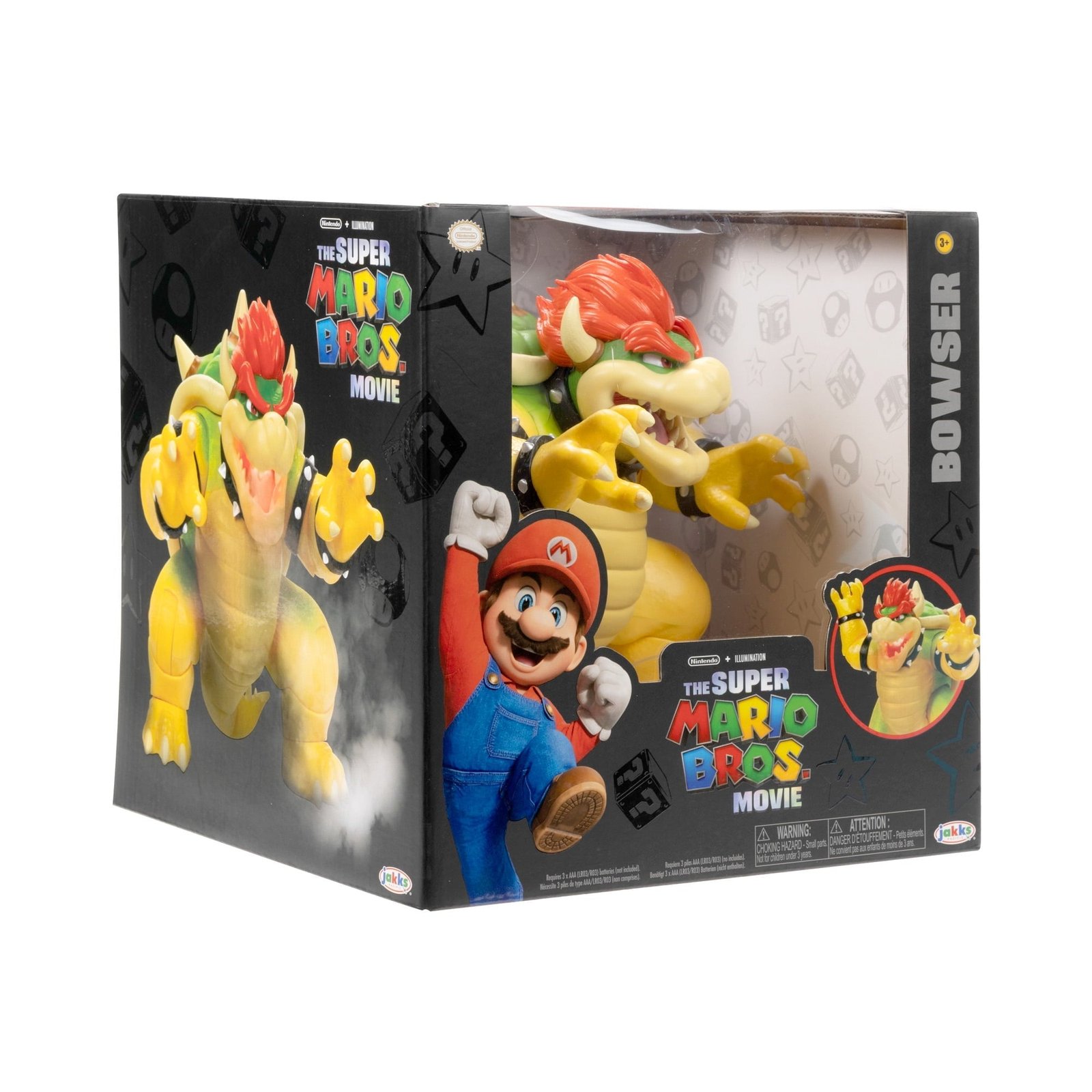 The Super Mario Bros. Movie 7 inch Feature Bowser Action Figure with Fire Breathing Effects