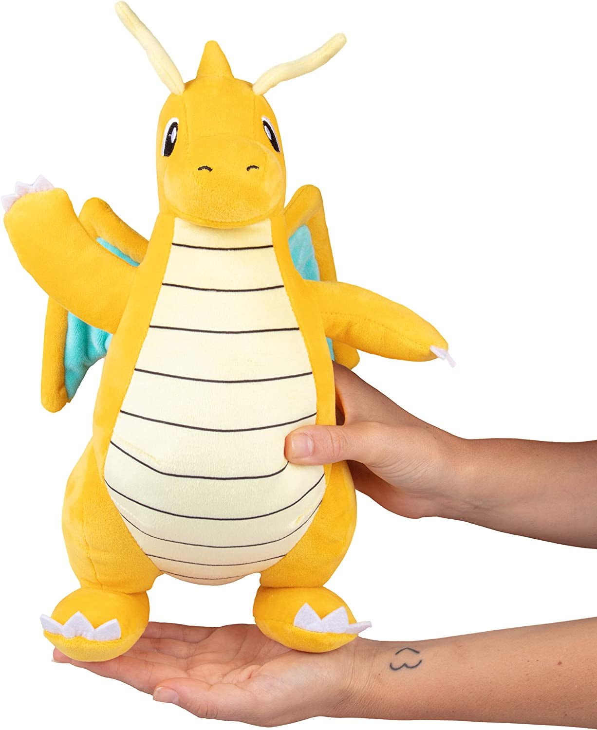 Pokemon 12" Dragonite Plush- Officially Licensed- Generation 1 Dratini & Dragonair Evolution- Quality Soft Stuffed Animal Toy - Add to Your Collection - Christmas Gift for Kids, Boys, Girls Fans - 2+