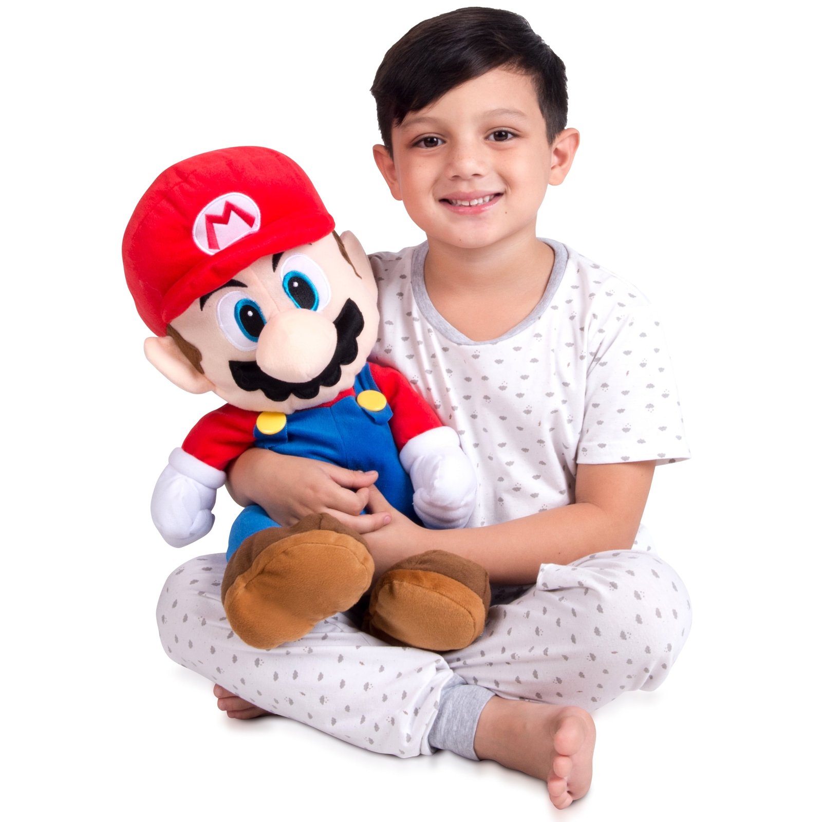 Kids Super Mario Bedding Plush Cuddle and Decorative Pillow Buddy