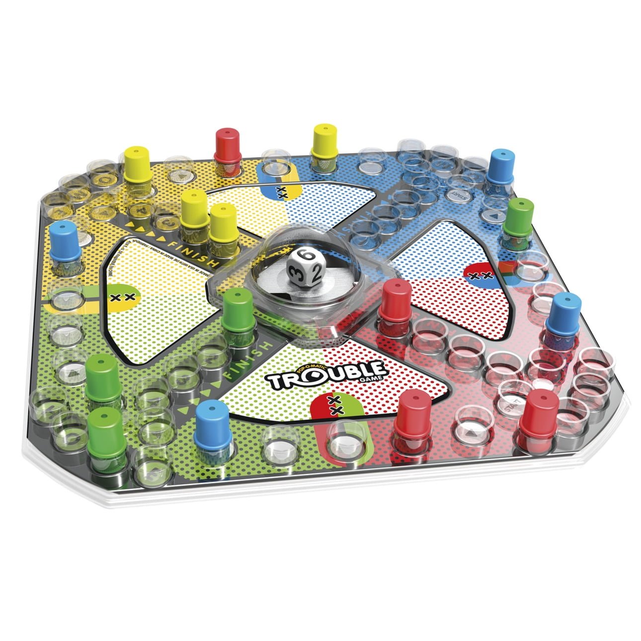 Trouble Board Game, Hasbro Family Game for 2 to 4 Players, Holiday Gifts for Kids, Ages 5 and up