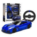 Sharper Image RC Chevrolet Corvette ZR1, 2.4 GHz Remote Control Sports Car with Gravity Sensor Steering, 1:16 Scale Model with LED Lights