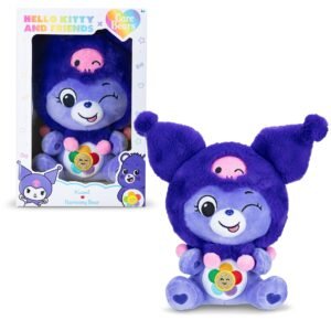 Care Bears x Hello Kitty , Harmony Bear as Kuromi, 10" Collectible Plush, Great Gift for Girls or Boys, Age 4 Year and up