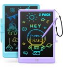 Comvin 2 Pack LCD Writing Tablet for Kids, 8.5 Inch Colorful Drawing Tablet Drawing Pad Electronic Doodle Board, Educational Learning Toys Birthday Gifts for Boys Girls Age 3 4 5 6 7 8