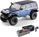 EAZYRC 1/18 RC Crawler Thunderstorm RTR Remote Control Truck, RC Truck 4x4 Waterproof Off-Road Bushed RC Truck Adult Rechargeable RC Crawler with Battery (Blue)