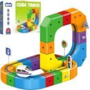 KlickRail Electric Train Set - Electric Magnetic Train Track Building Set - Modular 3D Clip Design with Motorized Car for Gravity Defying Routes and Creative Layouts