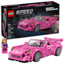 LEGO Speed Champions 2 Fast 2 Furious Honda S2000 Car Toy 77241 for Kids, Boys, and Girls, Ages 9+ - Birthday Gift Idea for Race Car and Movie Fans - Includes Suki Minifigure