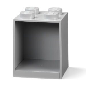 LEGO Storage Products: 41141740 4-Stud Brick Shelf Medium Stone Grey