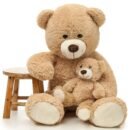 MorisMos 39" Giant Teddy Bear Mommy and Baby Soft Plush Bear Stuffed Animal