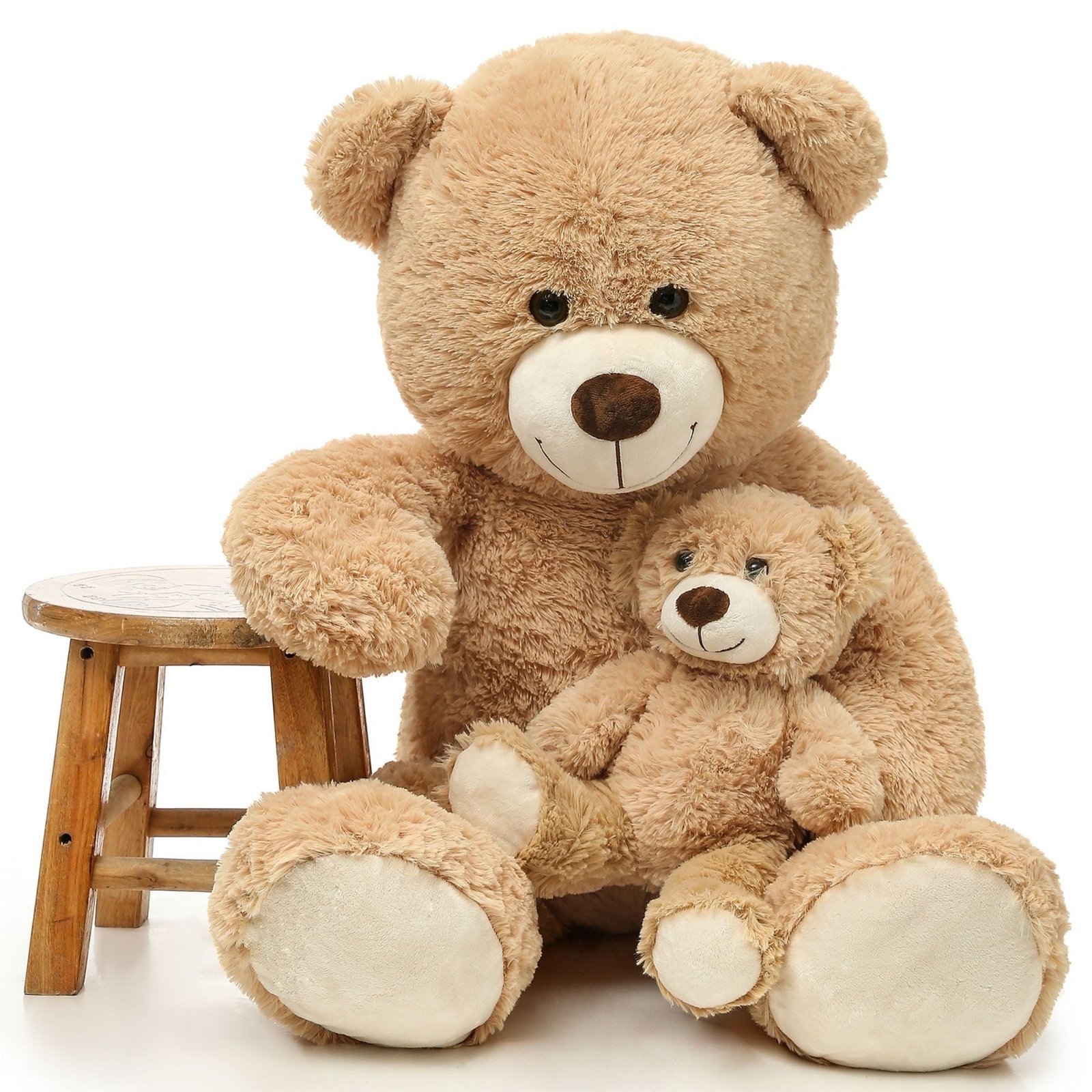 MorisMos 39" Giant Teddy Bear Mommy and Baby Soft Plush Bear Stuffed Animal