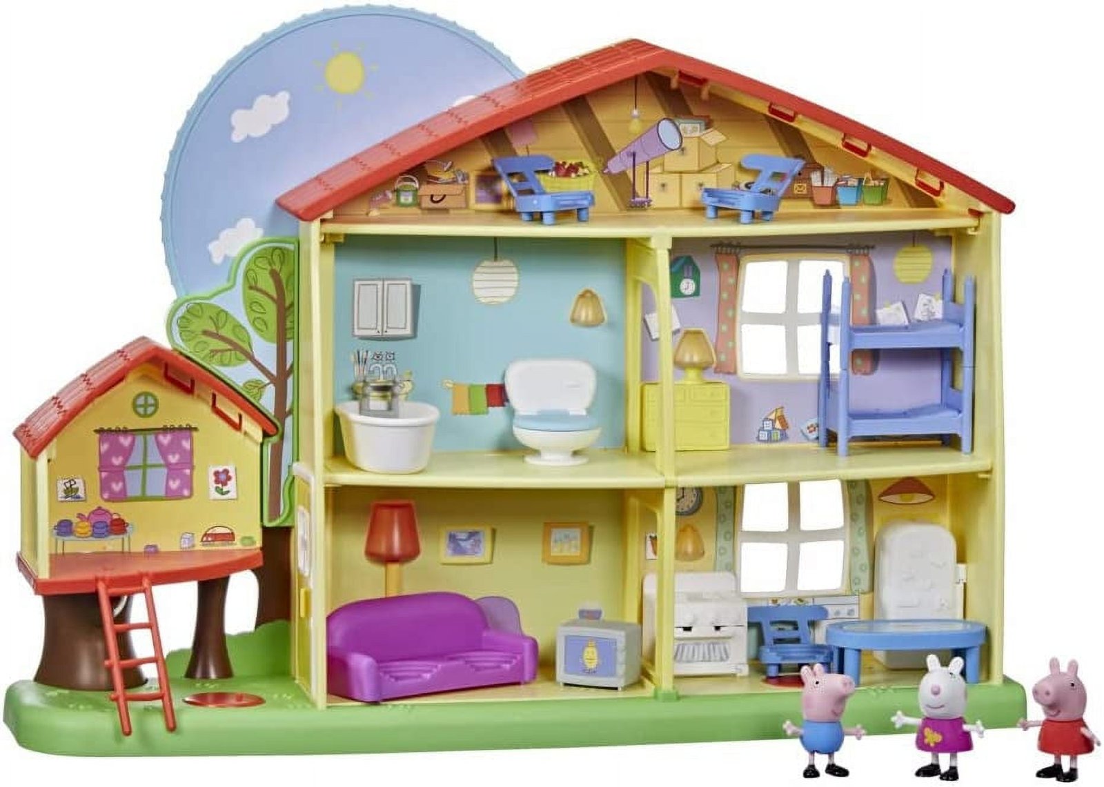 Peppa Pig Peppa's Adventures Peppa's Playtime to Bedtime House Preschool Toy, Ages 3 and Up