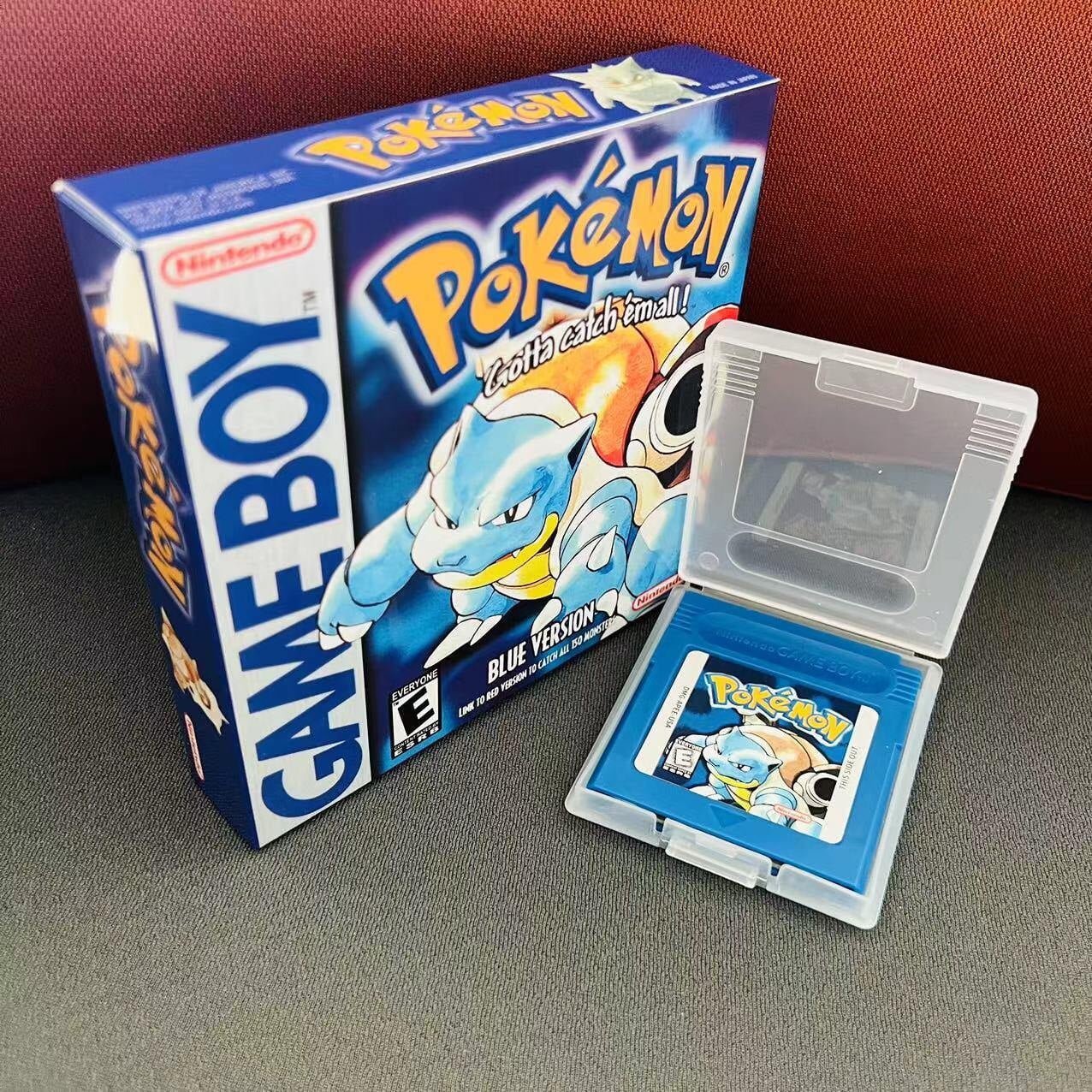 Pokemon Blue Version - Game Boy - Game Cartridge and Box US Version (No Manual)