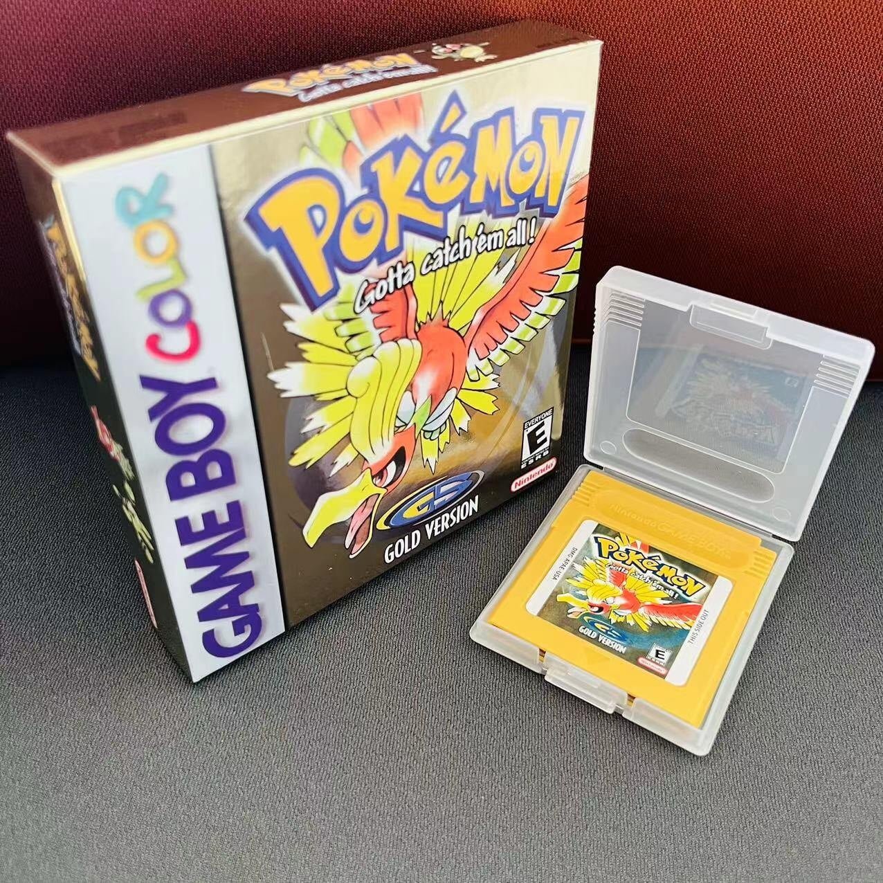 Pokemon Gold Version - Game Boy Color - Game Cartridge and Box US Version (No Manual)