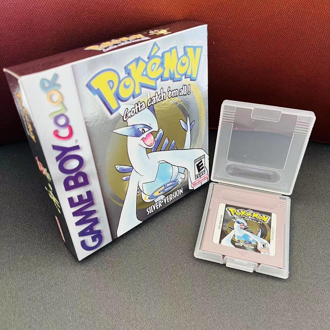 Pokemon Silver Version - Game Boy Color - Game Cartridge and Box US Version (No Manual)