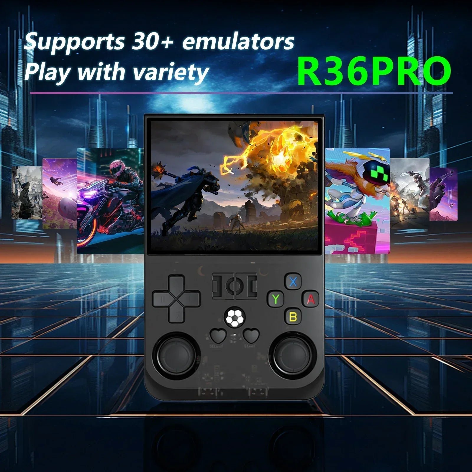 R36PRO Retro Handheld Video Game Console