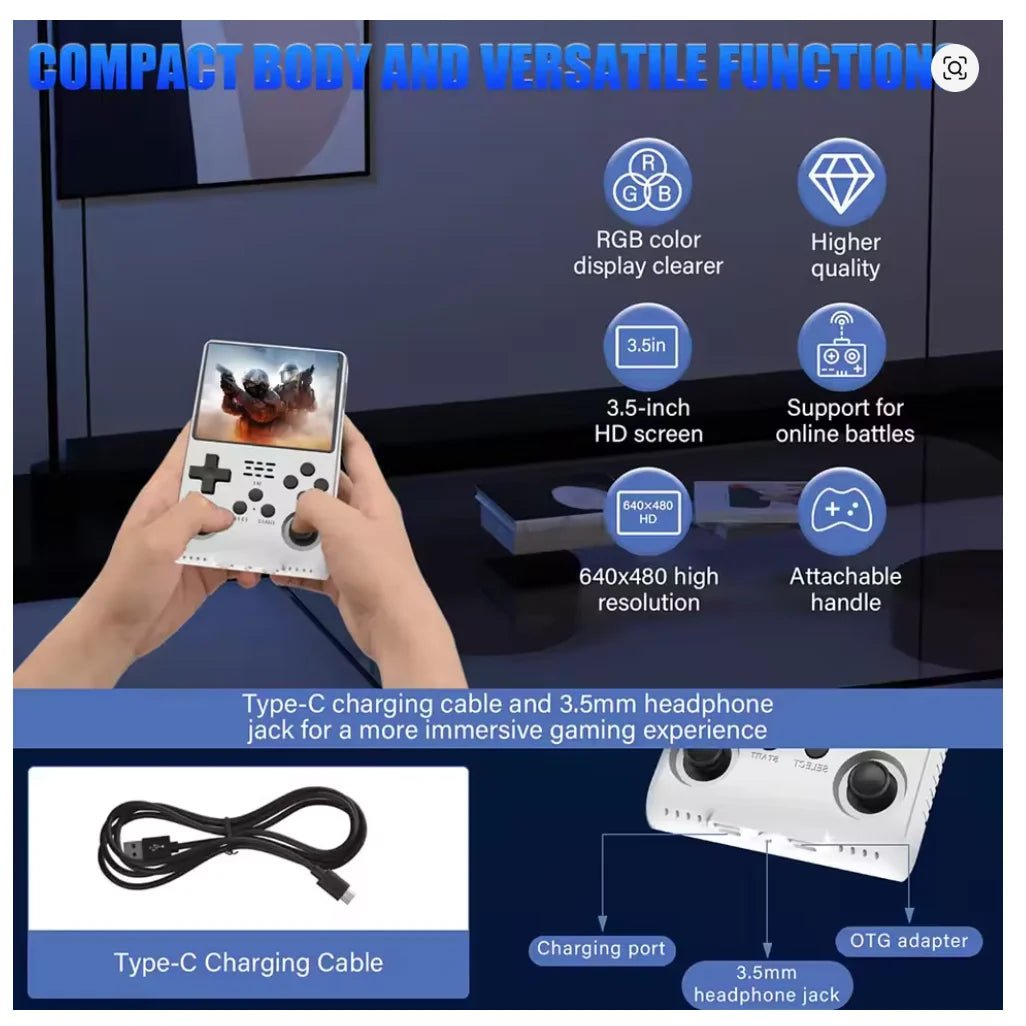 R40S Pro Handheld Retro Gaming Console