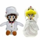Super Mario Odyssey Wedding Princess Peach Bride and Mario Wedding Plush Set