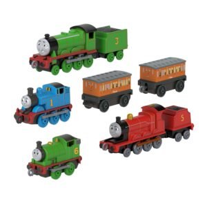 Thomas & Friends Multipack by Fisher-Price, 6 Toy Train Engines & 2 Cargo Cars [Walmart Exclusive]