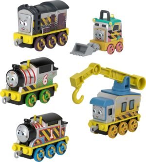 Thomas & Friends Construction Crew 5-Piece Diecast Metal Toy Train & Vehicle Set