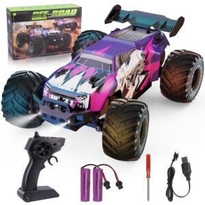 UUGEE Remote Control Car, RC Cars for Boys, 1:18 Scale High Speed off Road Monster Trucks with Lights, Christmas Birthday Gifts for 8-12 Kids