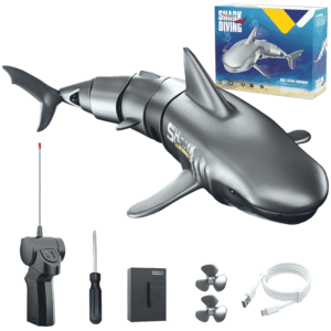UUGEE Remote Control Shark Toys for Boys Girls, 2.4G Mimi RC Diving Shark Toy Boat Swimming Pool Toys Christmas Birthday Gifts for Kids Age 6+