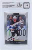 Zach Hyman Edmonton Oilers Autographed 2021-22 Upper Deck O-Pee-Chee Platinum #175 Beckett Fanatics Witnessed Authenticated 10 Card - Fanatics Authentic Certified