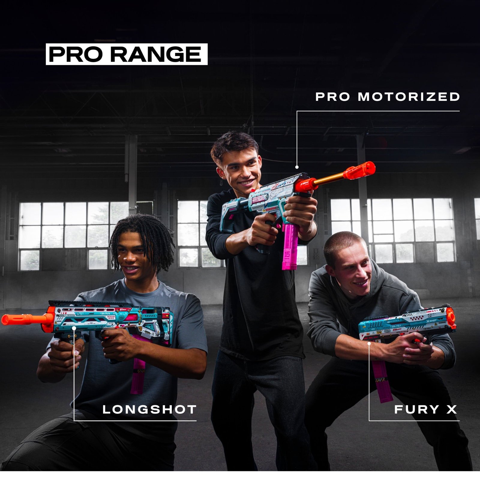 XSHOT SKINS Pro Series Fury-X by ZURU with 40 Darts, Air Pocket Technology Darts and Dart Storage, Outdoor Toy for Boys and Girls, Teens and Adults