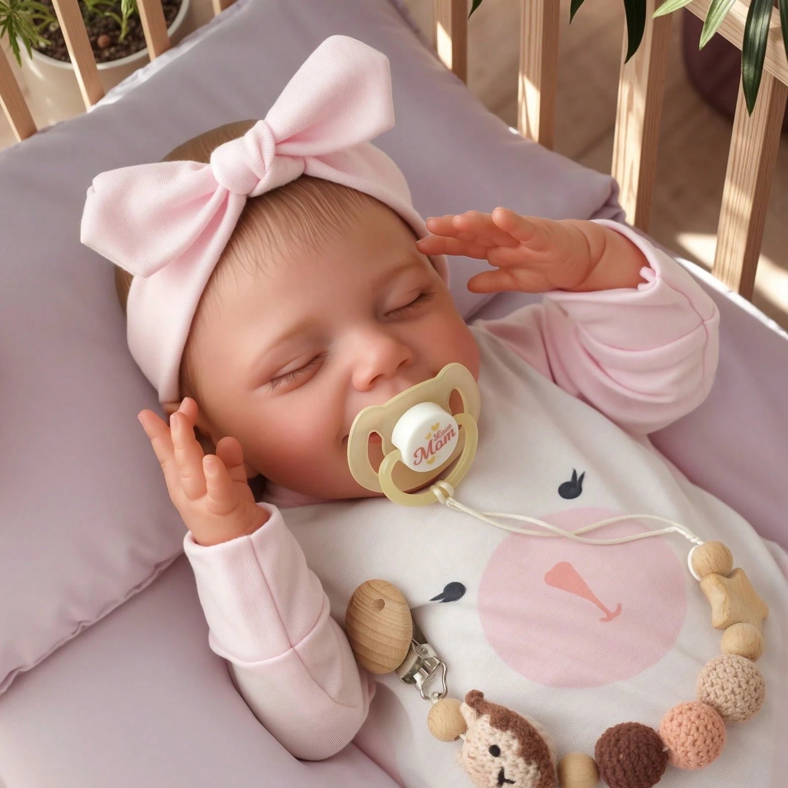 RSG 17-inch Lifelike Reborn Baby Dolls with Soft Cloth Body Doll Handmade Real Life Baby Dolls with Clothes for Kids Age 3+