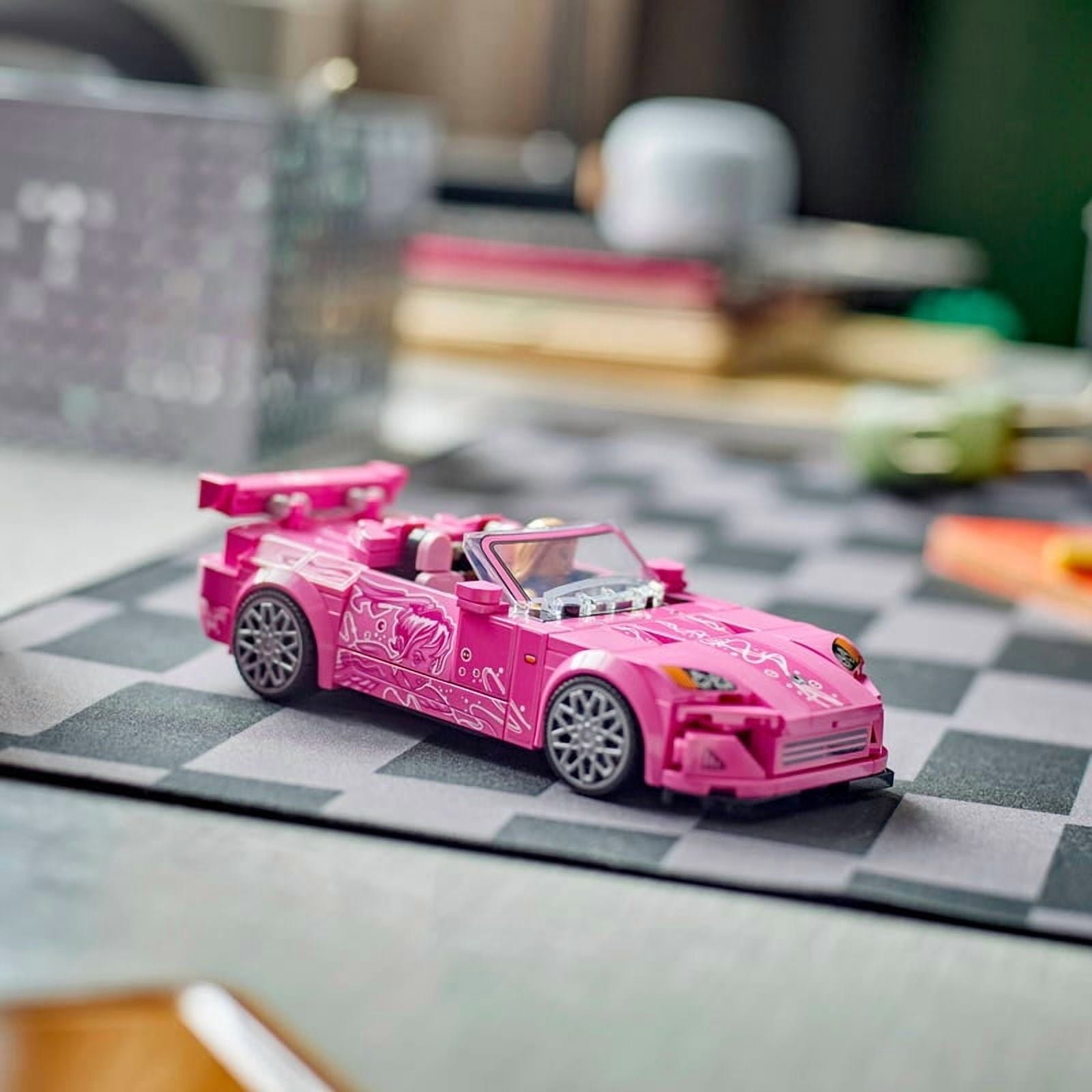 LEGO Speed Champions 2 Fast 2 Furious Honda S2000 Car Toy 77241 for Kids, Boys, and Girls, Ages 9+ - Birthday Gift Idea for Race Car and Movie Fans - Includes Suki Minifigure