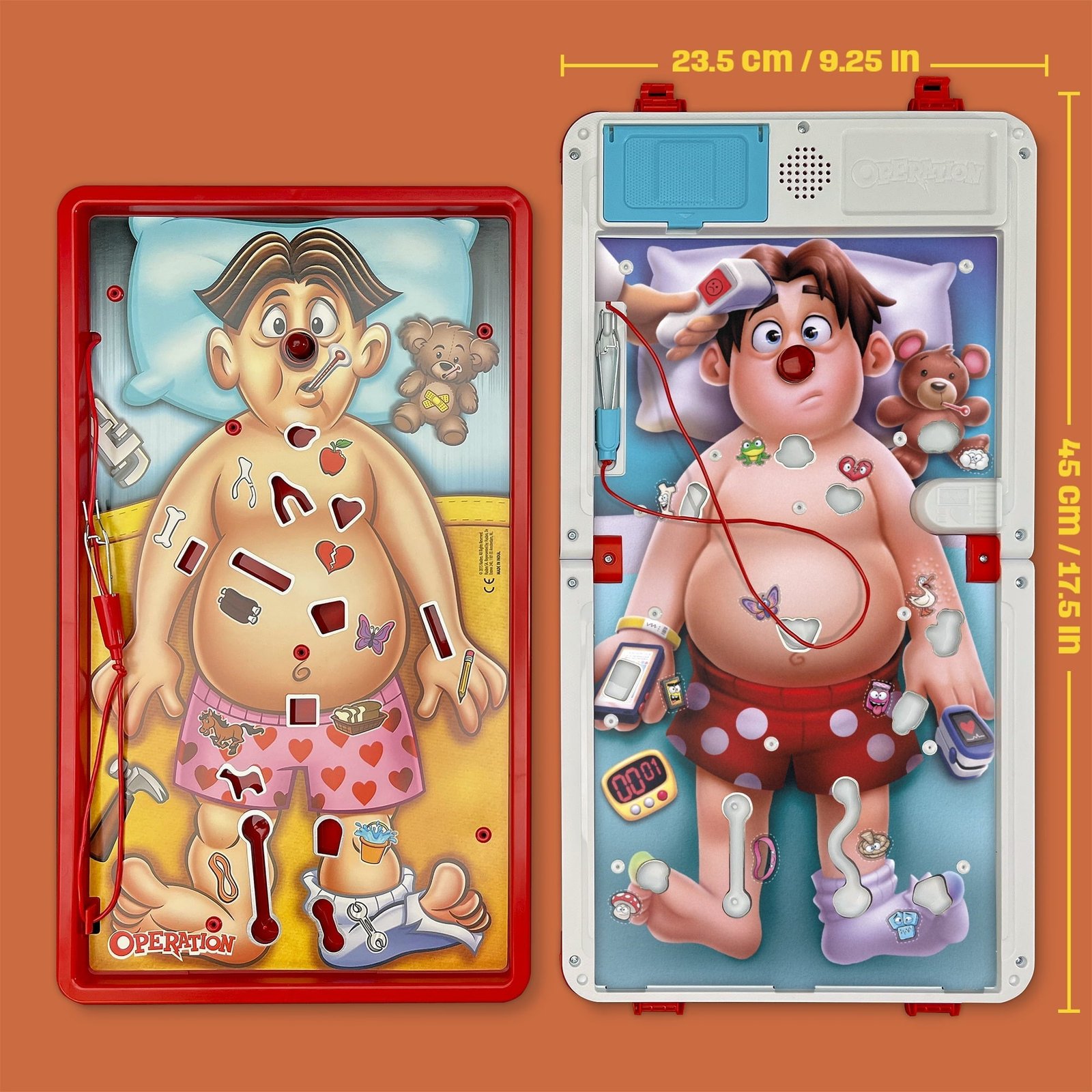 Operation Electronic Board Game with All-in-One Carrying Case, Kids Games, Holiday Gifts for Kids, 6 and Up