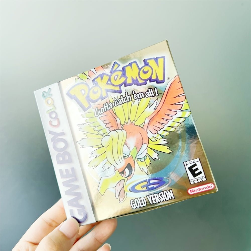 Pokemon Gold Version - Game Boy Color - Game Cartridge and Box US Version (No Manual)