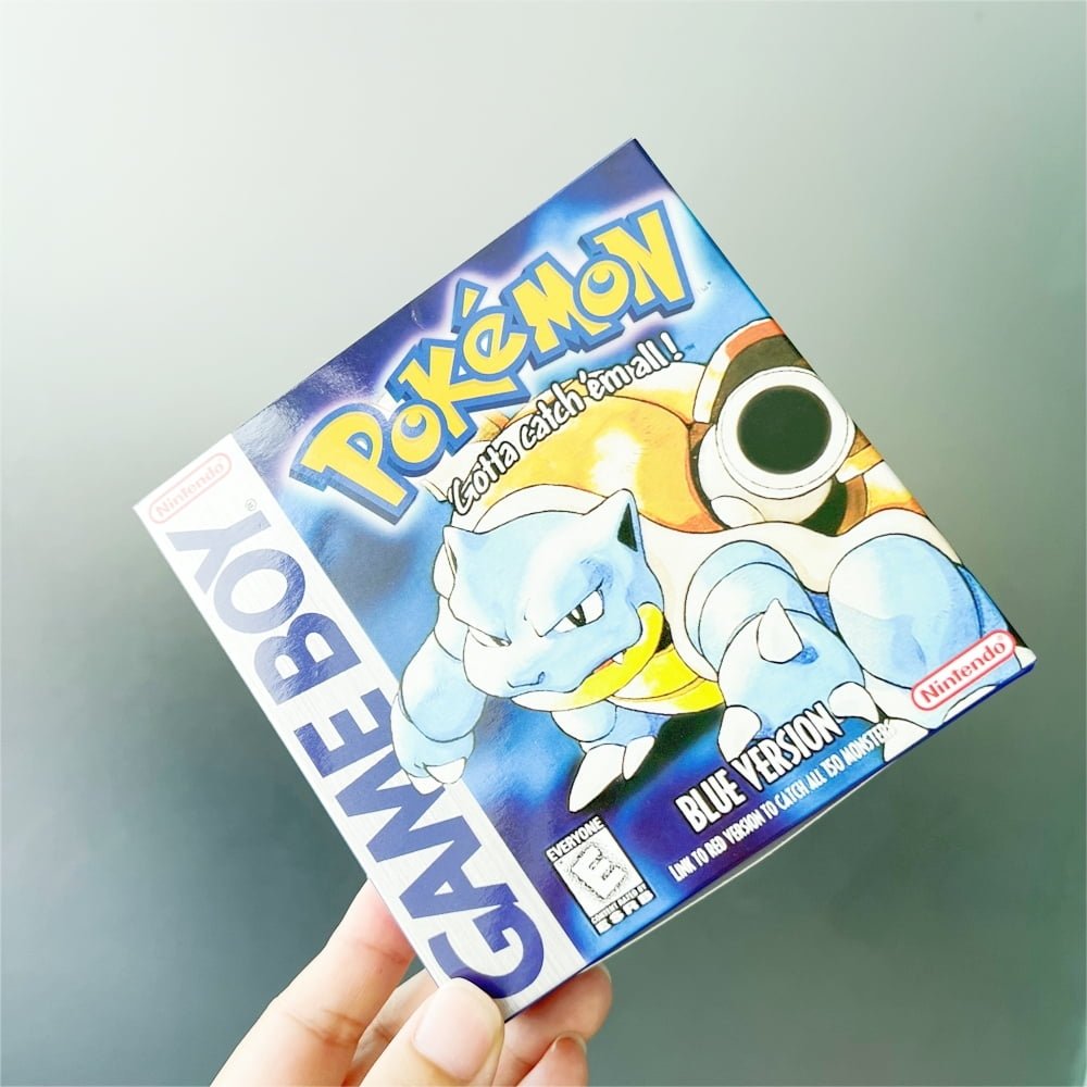 Pokemon Blue Version - Game Boy - Game Cartridge and Box US Version (No Manual)