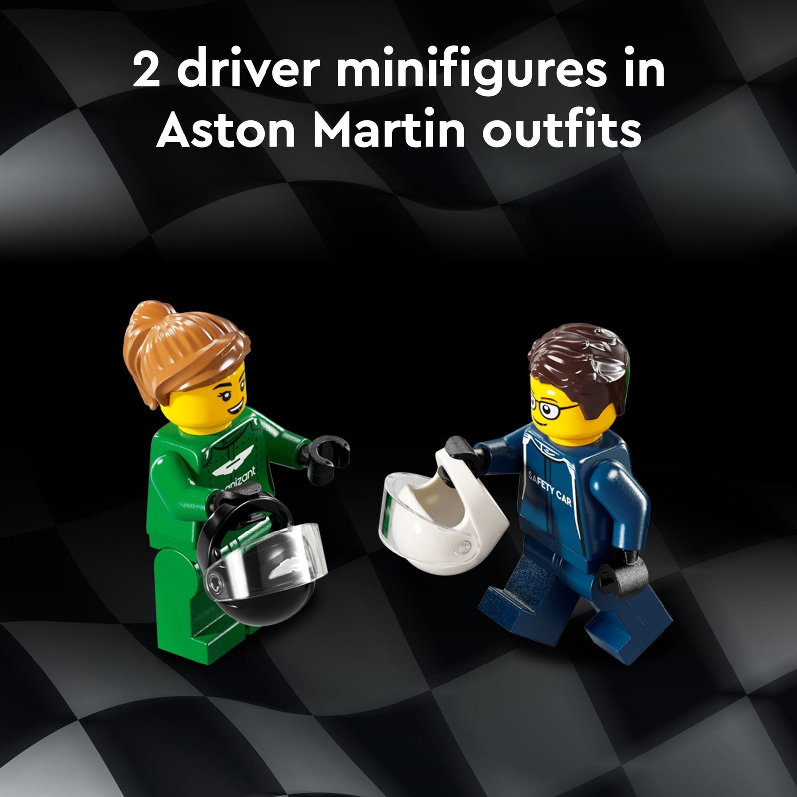 LEGO Speed Champions Aston Martin Safety Car & AMR23 Building Toys - Race Car Toy for Kids, Boys & Girls, Ages 9+ - Gift for Christmas - W/ 2 Minifigures - 76925