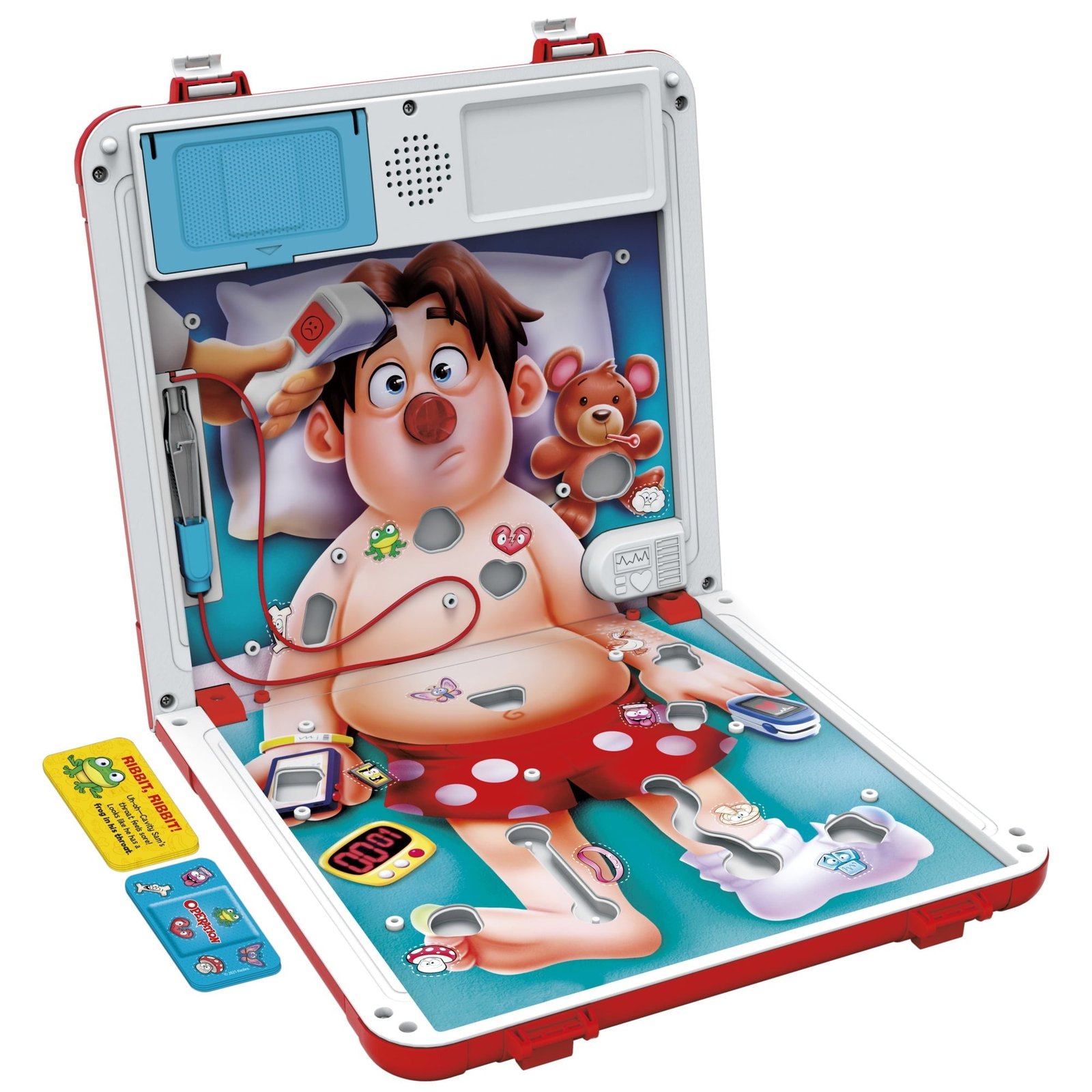 Operation Electronic Board Game with All-in-One Carrying Case, Kids Games, Holiday Gifts for Kids, 6 and Up