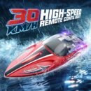 JoyStone RC Boat 25+ MPH, 2.4 GHz Racing Boats for Kids & Adults with Rechargeable Battery, Low Battery Alarm,Capsize Recovery,Gifts Boys Girls